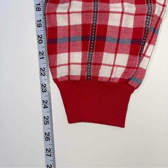 Aerie Red White & Navy Blue Plaid Drawstring Jogger Pajama Pants Small Women’s - Picture 9 of 12